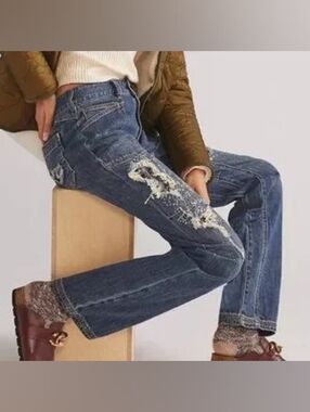  Pilcro The Wanderer Relaxed Jeans (Patchwork/Destroyed Sequin edition)
